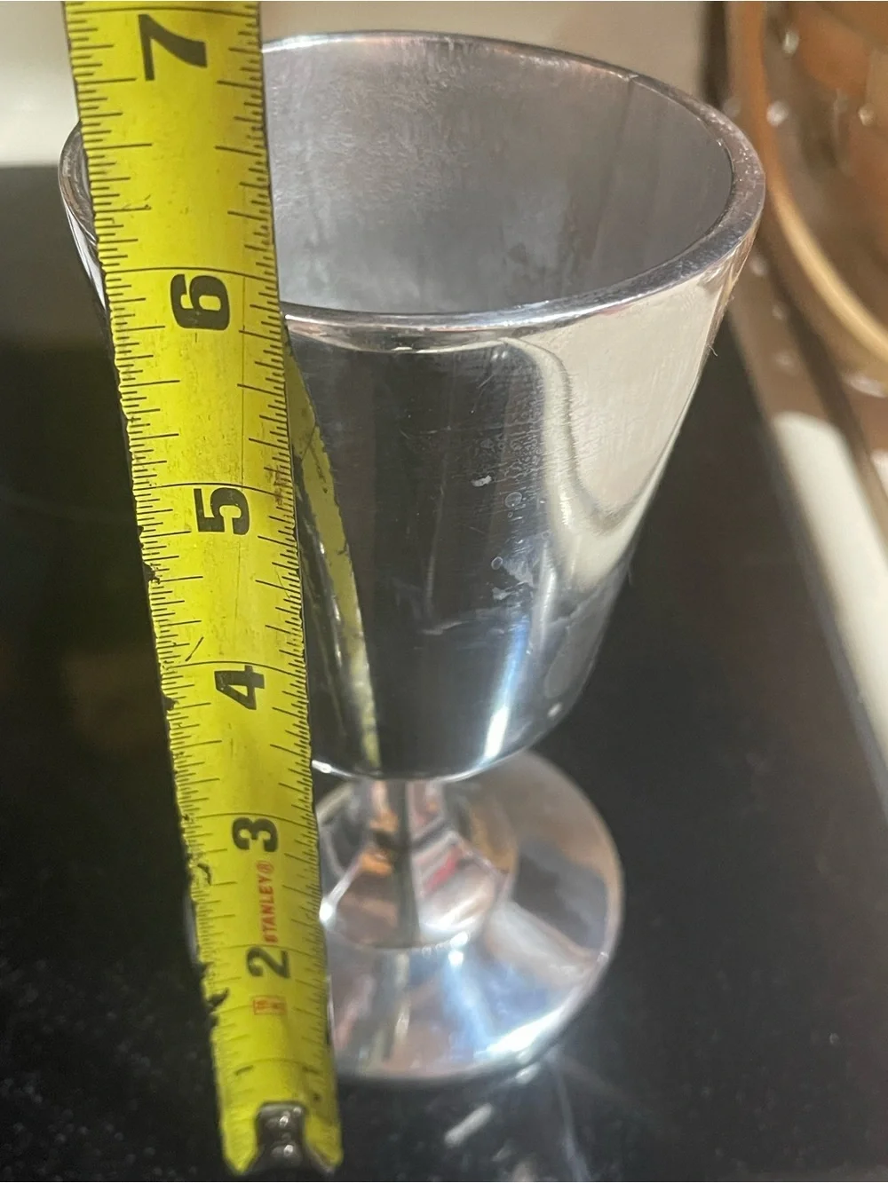 Vintage Pewter Goblet / Chalice; Pre-Owned Silver perfect gift collectibles